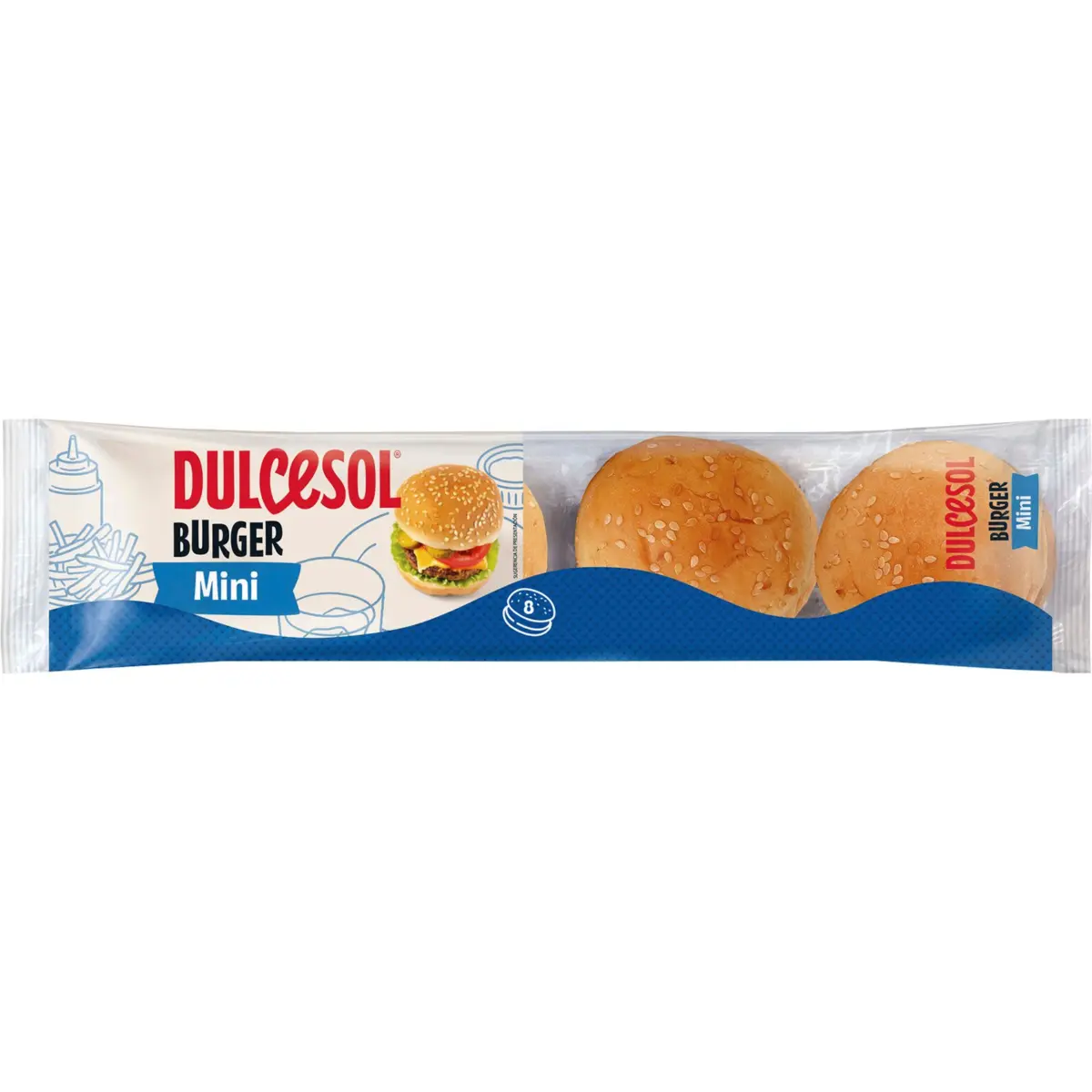 Mini Burger Buns 8 Units Dulcesol