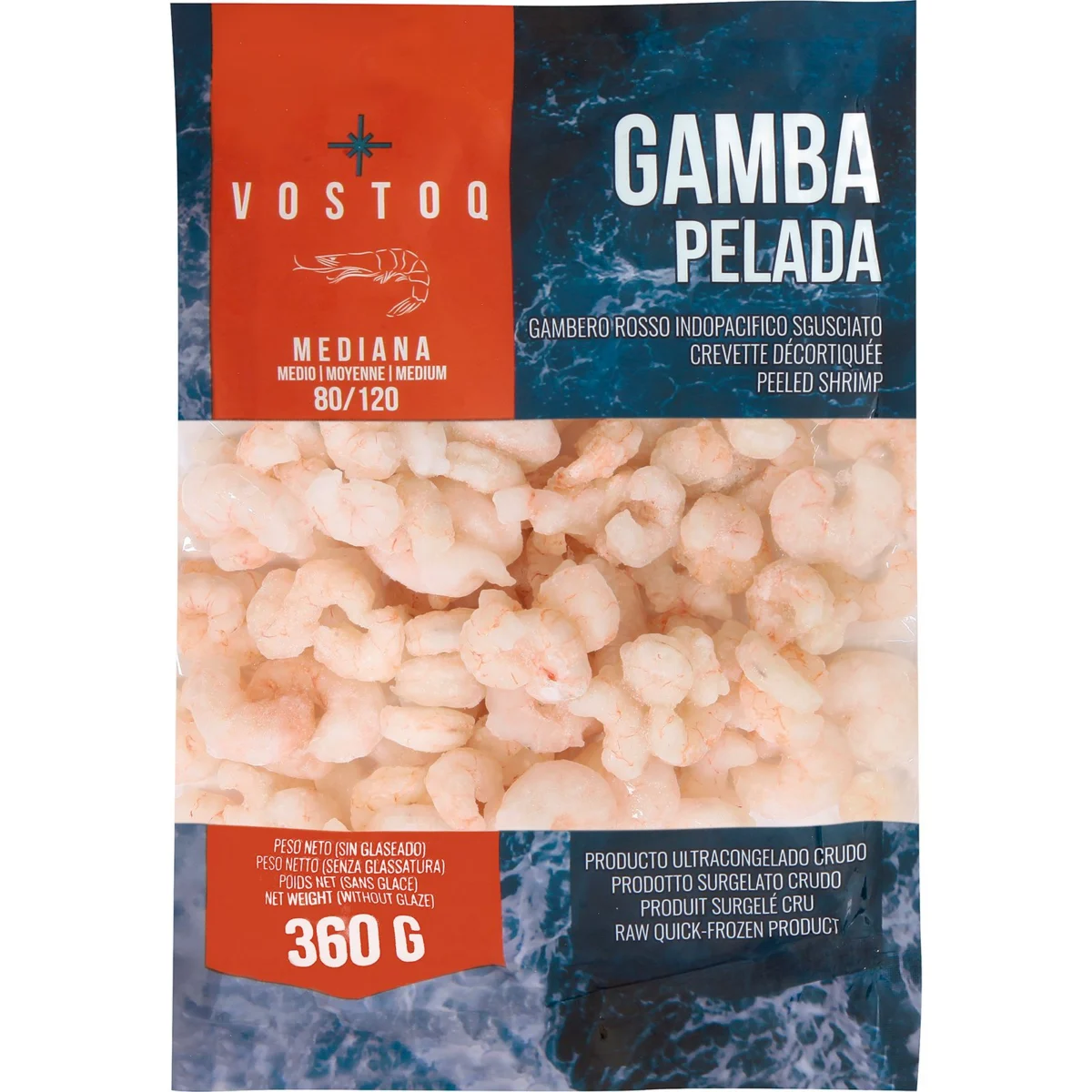 Gambas Peladas Mediana Vostoq