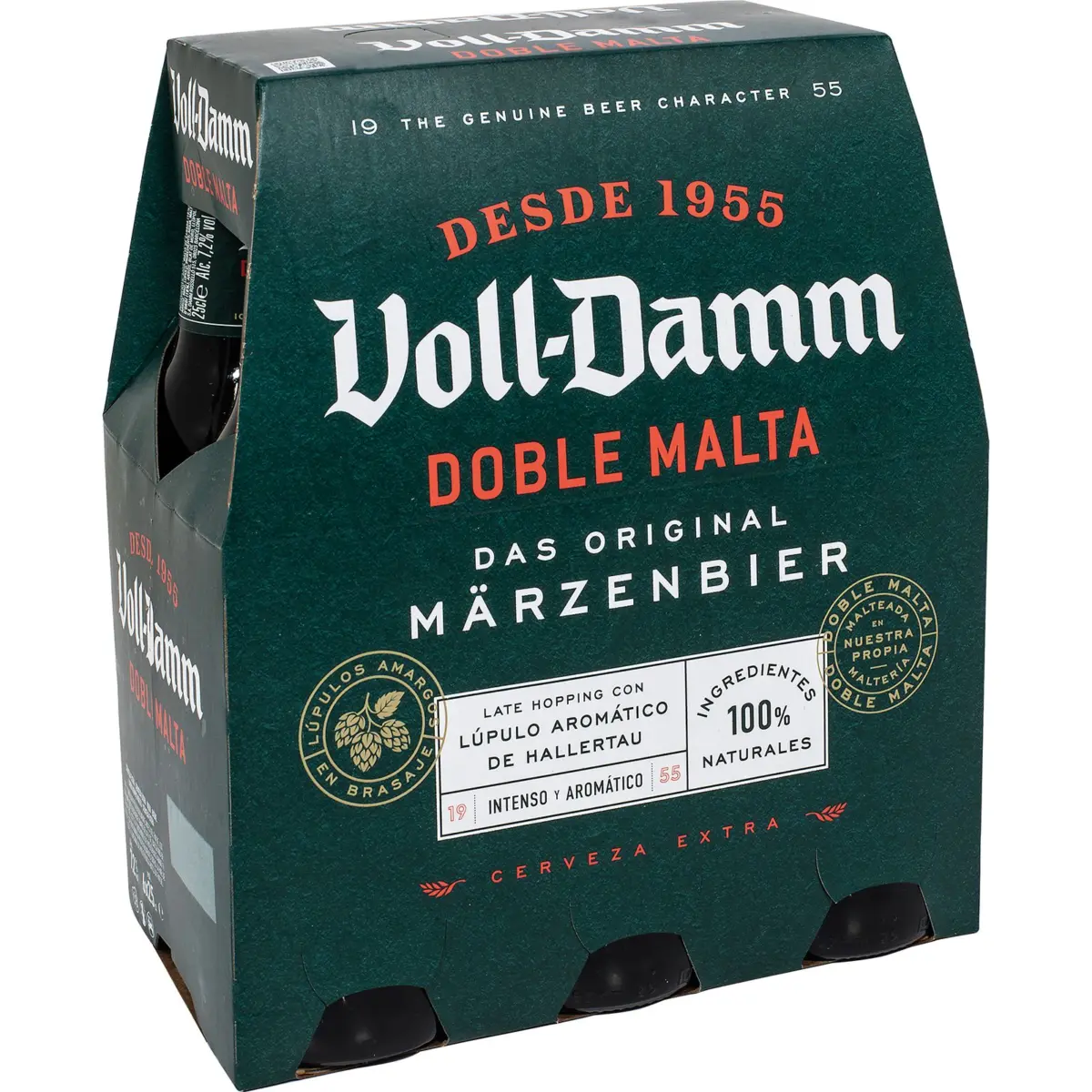 Bière Extra Voll Damm, pack de 6 bouteilles