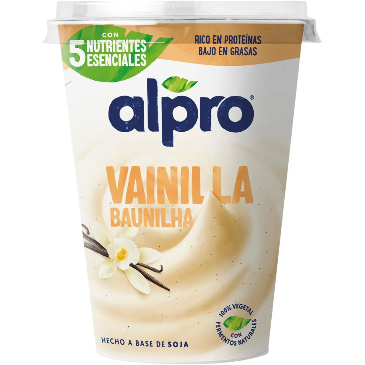Postres de soja amb gust de vainilla Alpro