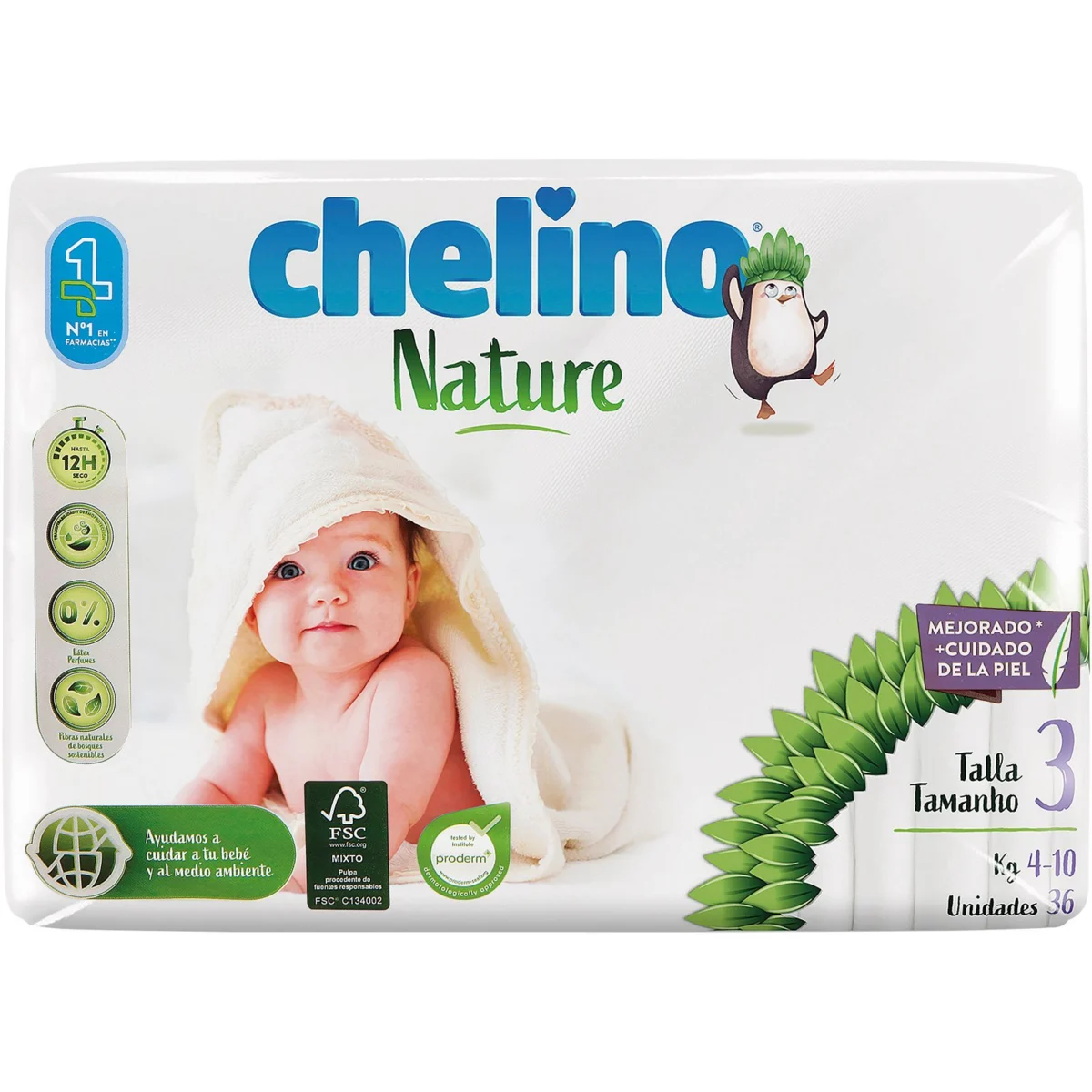 Couche bébé taille 3 de 4 à 10 Kg Chelino