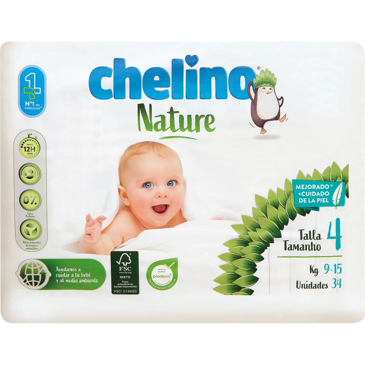 Couches bébé taille 4, de 9 à 15 kg Chelino