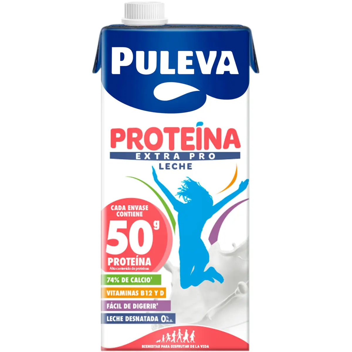 Lait écrémé sans lactose avec protéines Puleva