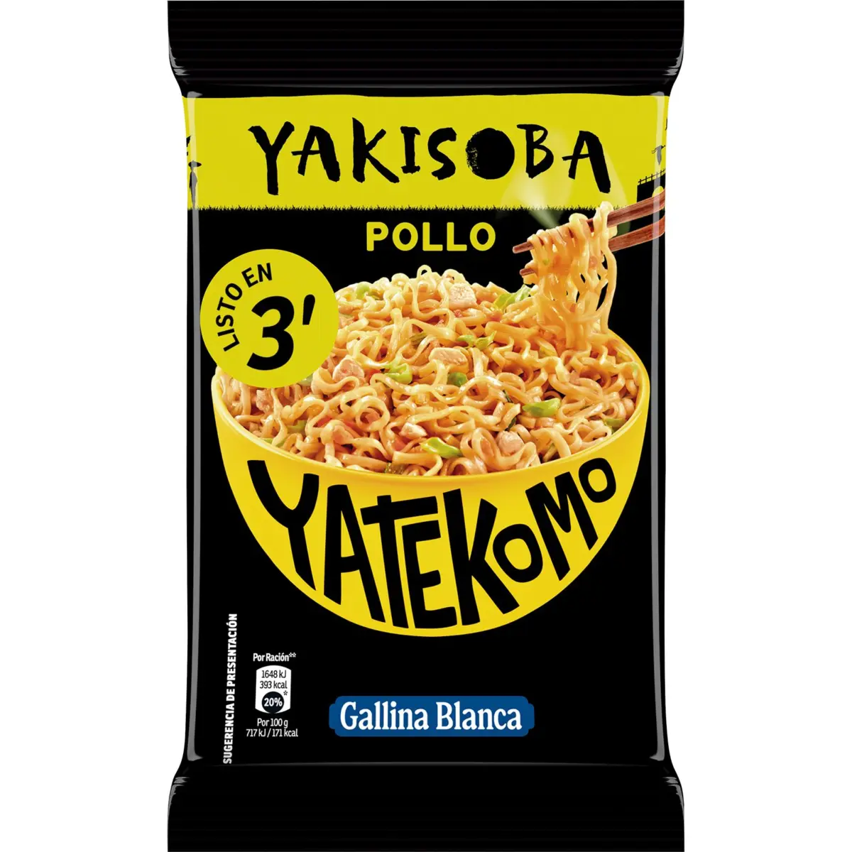 Yakisoba de pollastre Yatekomo