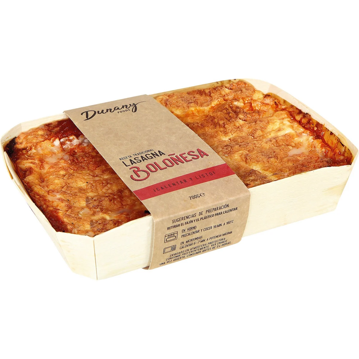 Lasaña Boloñesa Dunany