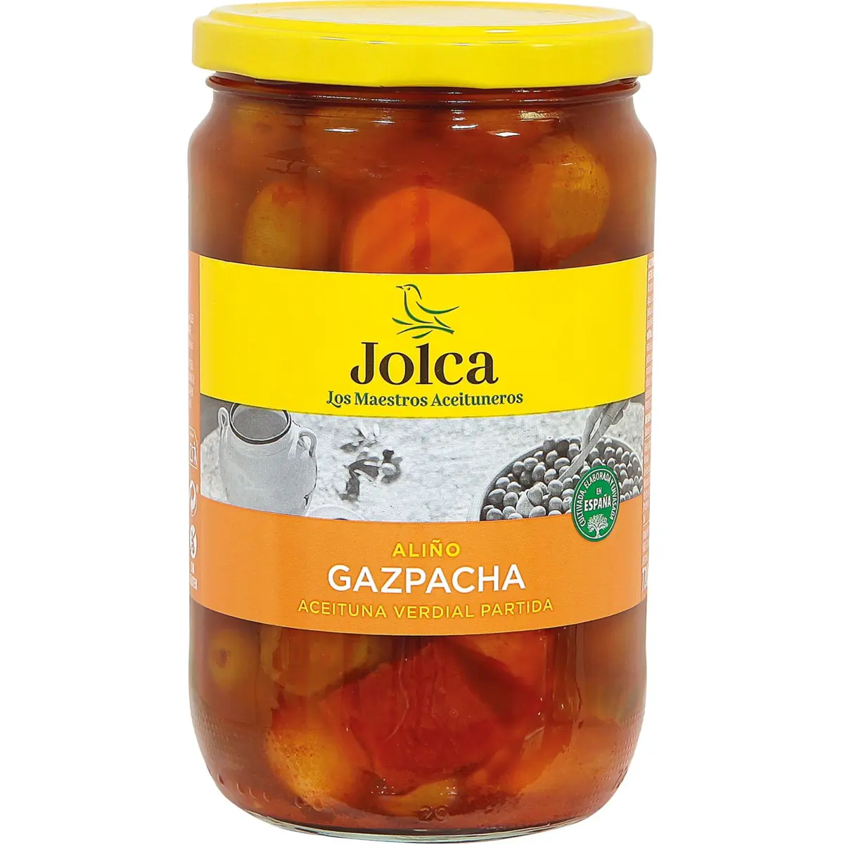 Oliva Verdial gazpatxada amb pinyol Jolca