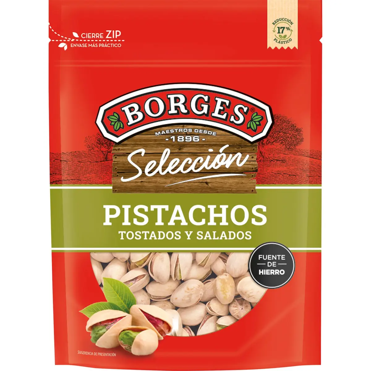 Pistaches grillées et salées. Doy Pack Borges