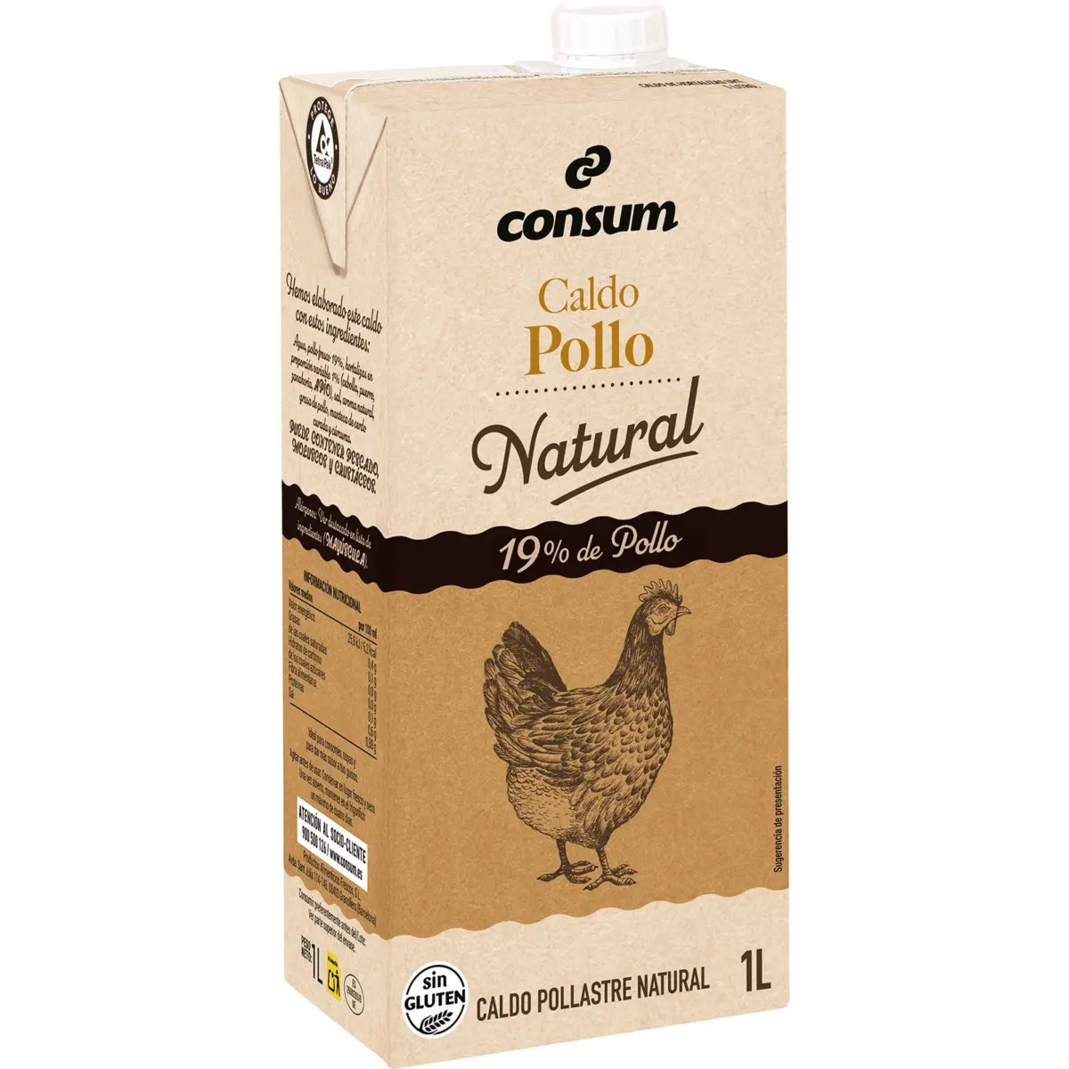 Caldo de Pollo 100% Natural Consum