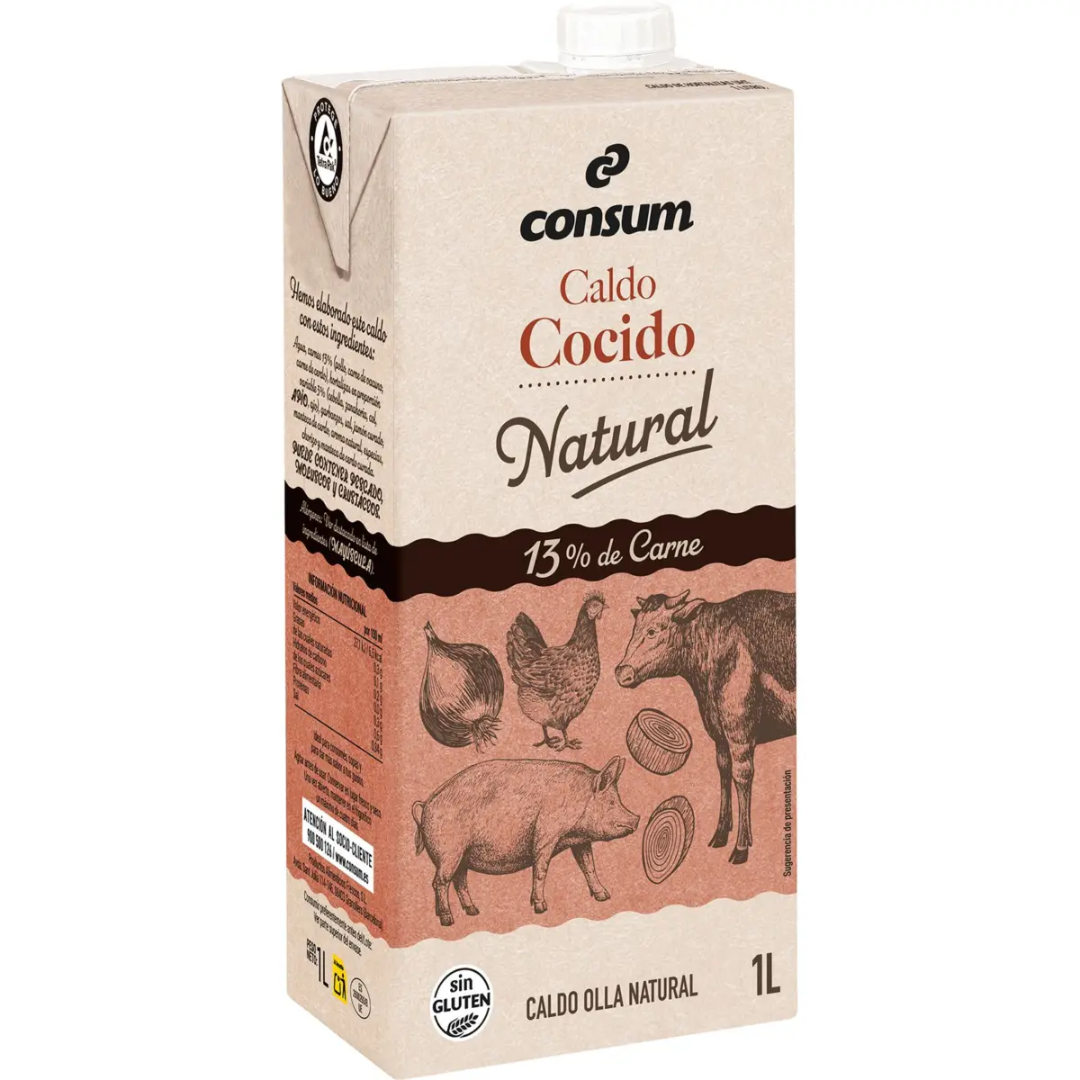 Bouillon pour cocido 100% naturel Consum