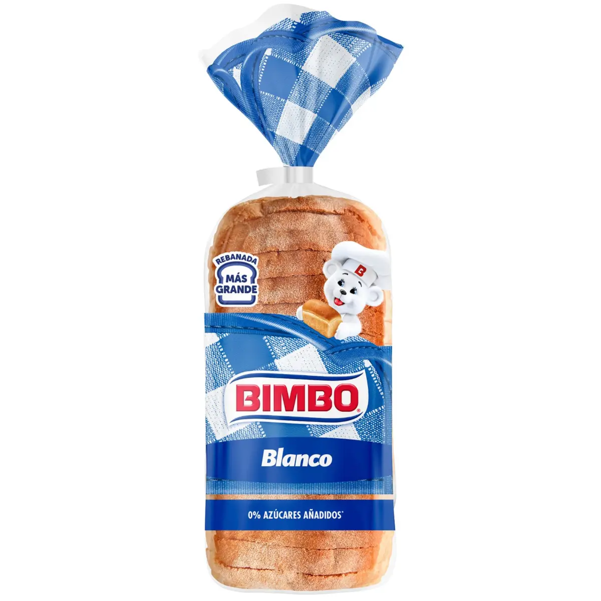 Sliced bread with 0% added sugars Bimbo