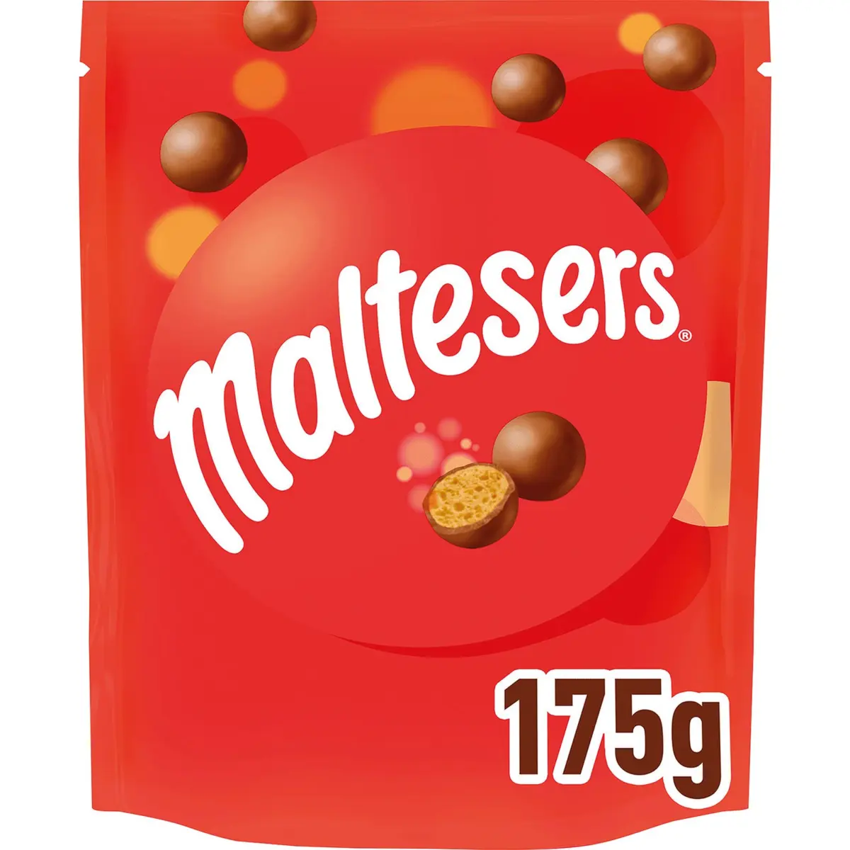 Mit Schokolade überzogene Getreidekugeln Maltesers