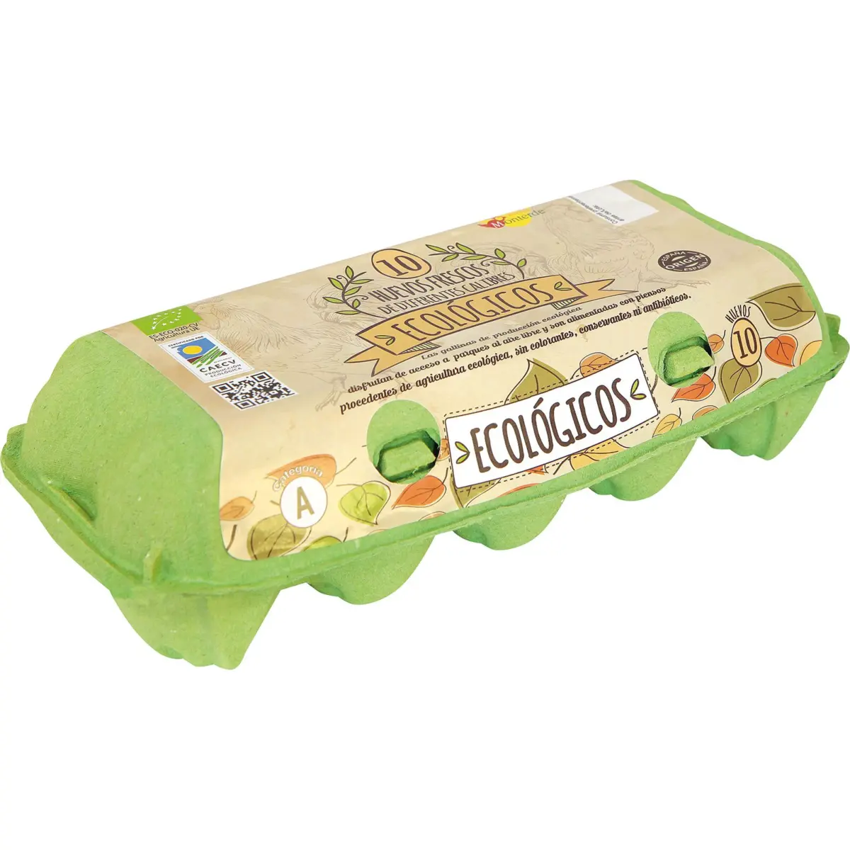 Organic Eggs, Various Sizes, 10 Units Monterde