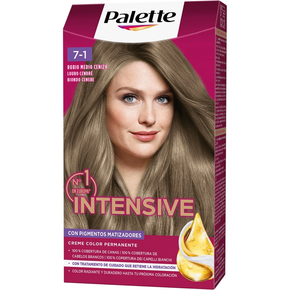 Tint Intensive 7.1 ros mitjà cendra Palette
