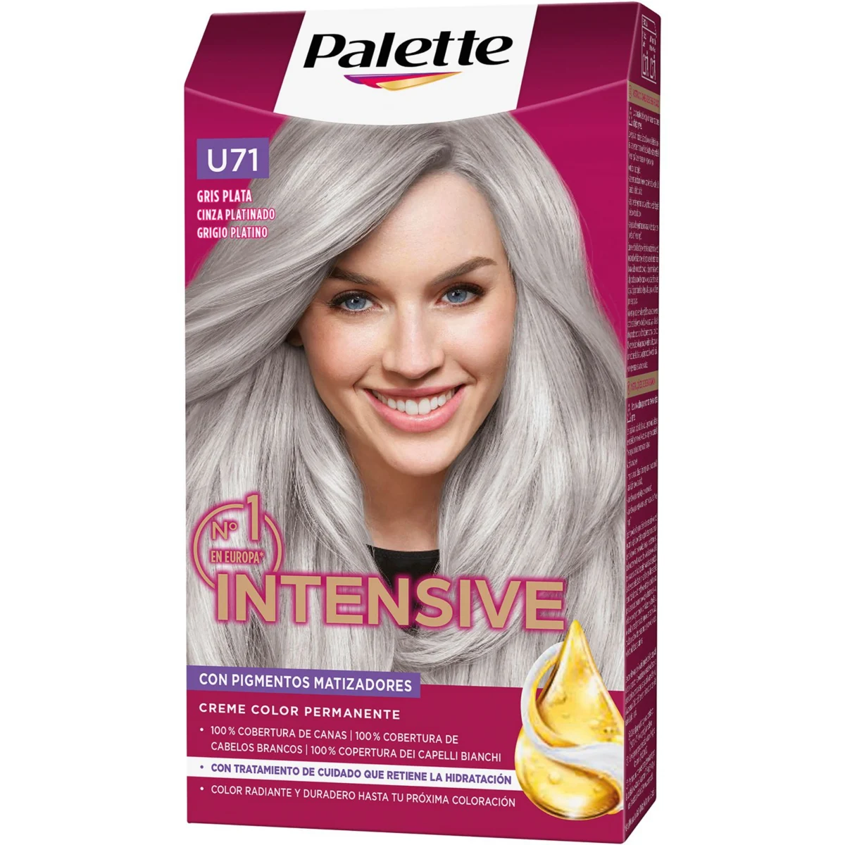 Фарба для волосся Intensive U71 сріблясто-сіра Palette