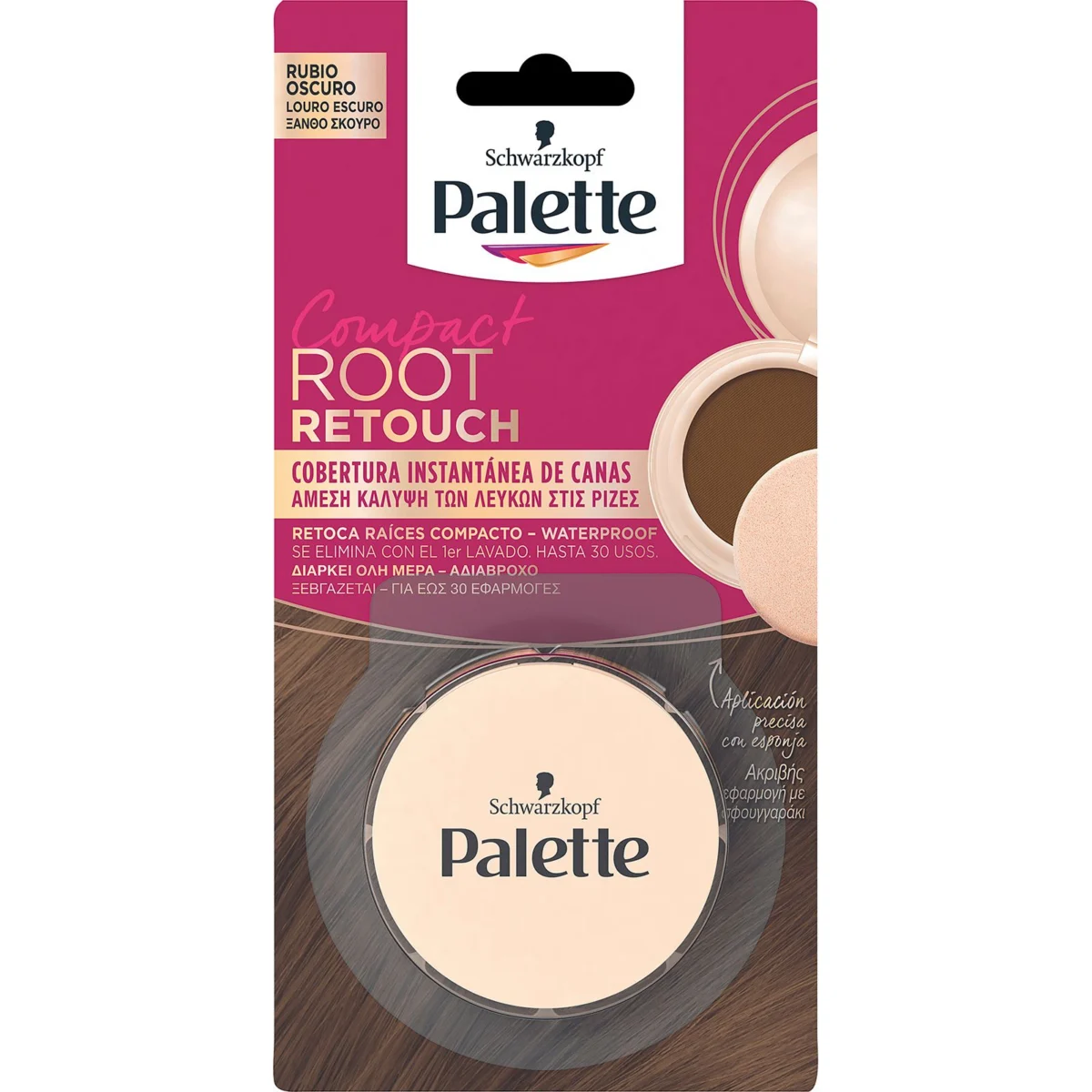 Retoc compacte de les arrels ros fosc Palette