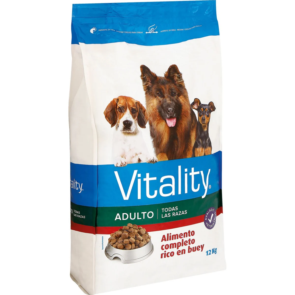 Сухой корм для взрослых собак с высоким содержанием говядины Vitality