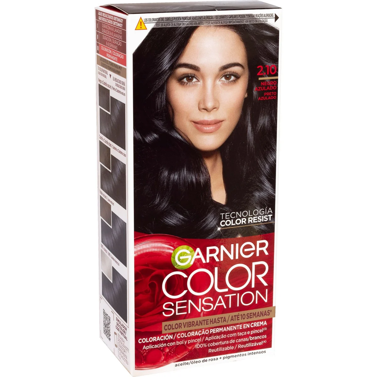 Blue Black 2.10 Hair Dye Color Sensation Garnier