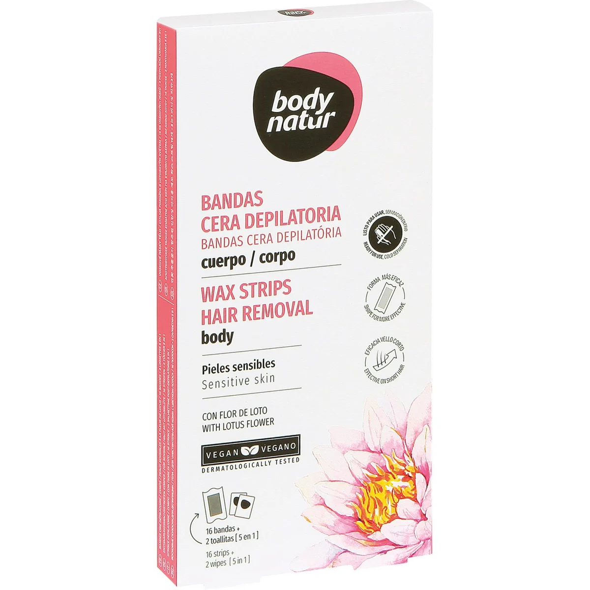Bandas Depilatorias Pieles Sensibles Body Natur