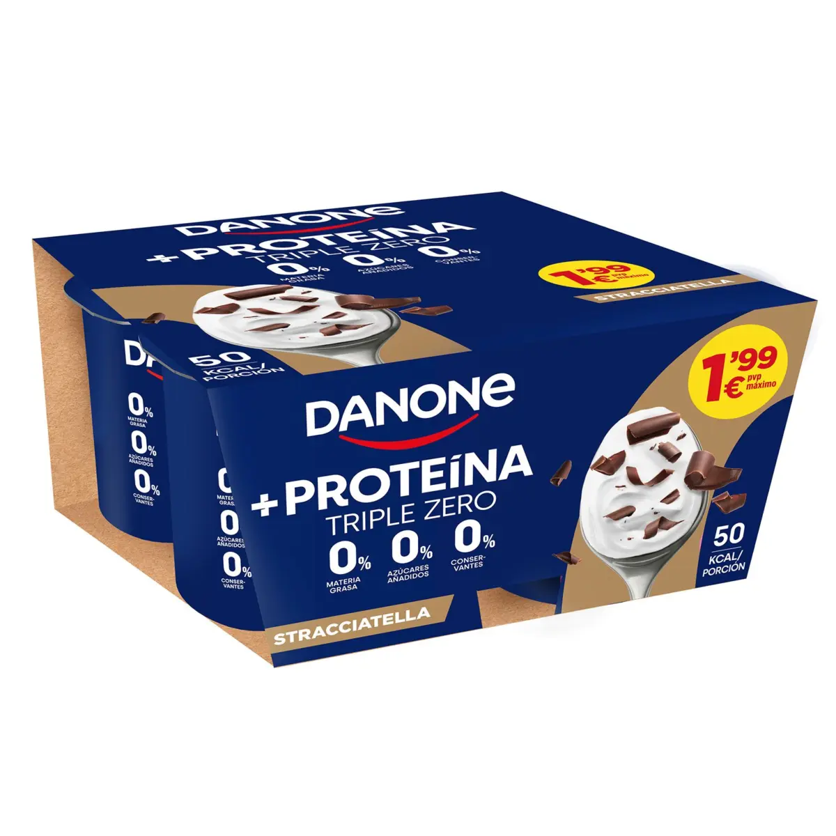 0%0% Protein Yogurt Stracciatella Flavour Danone