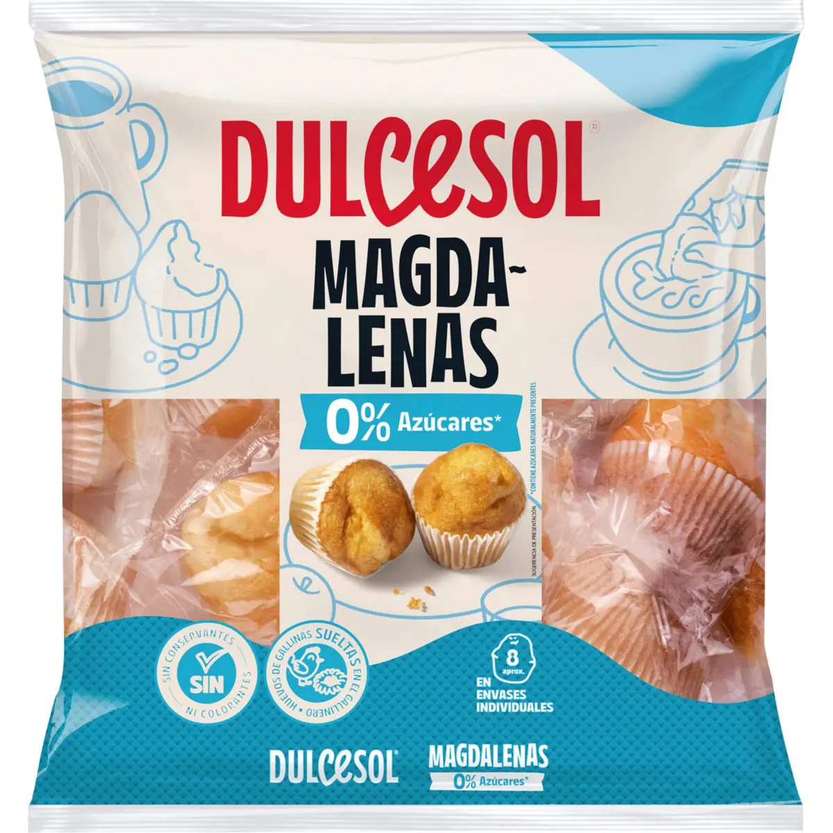 Madeleines with 0% sugars Dulcesol