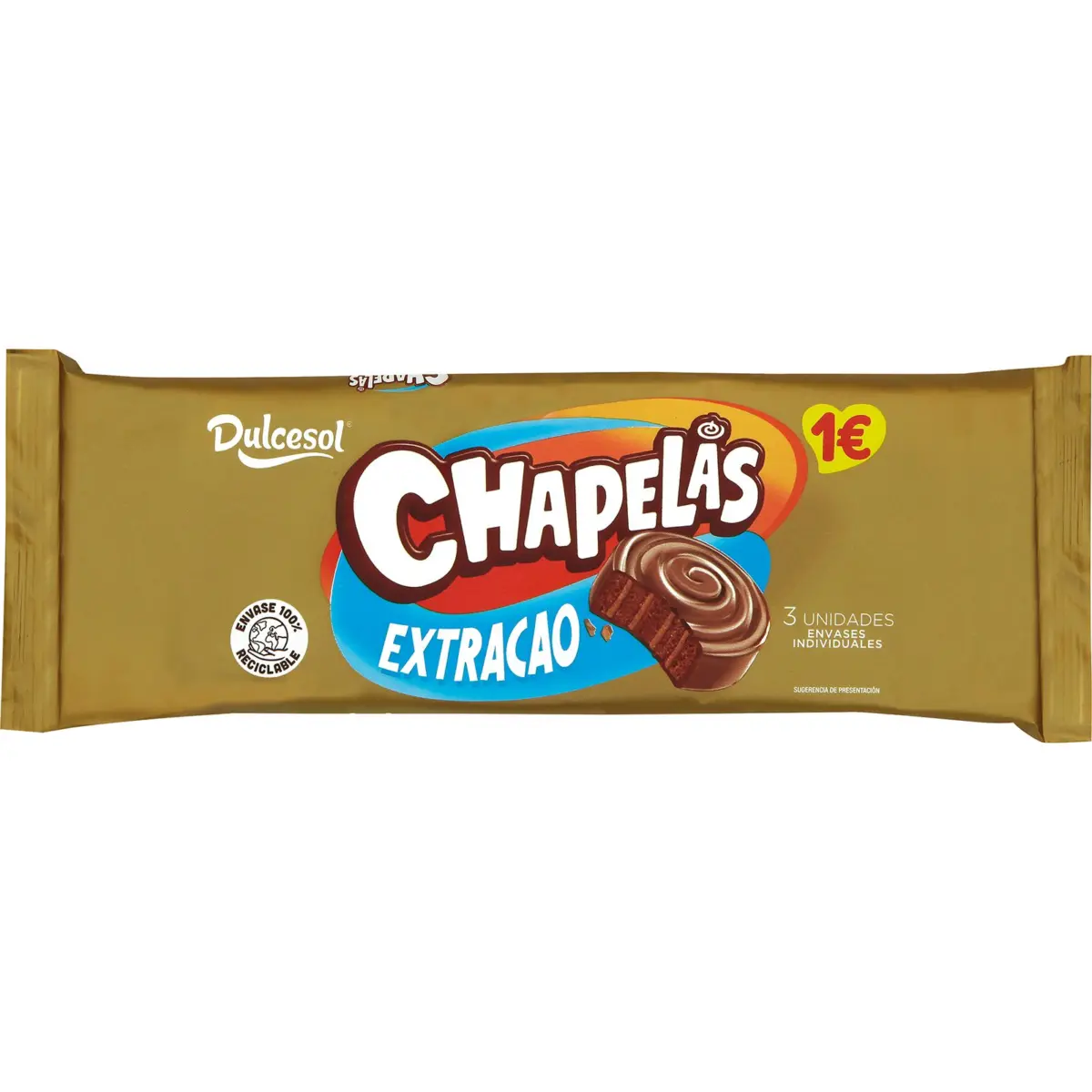 Chapelas Extracao, pack de 3 unités Dulcesol