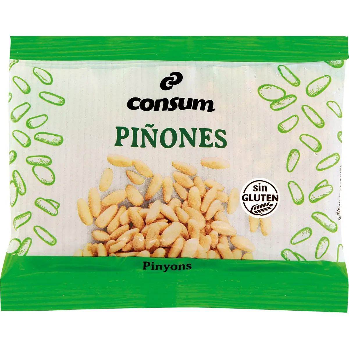 Pinyons pelats, bossa Consum