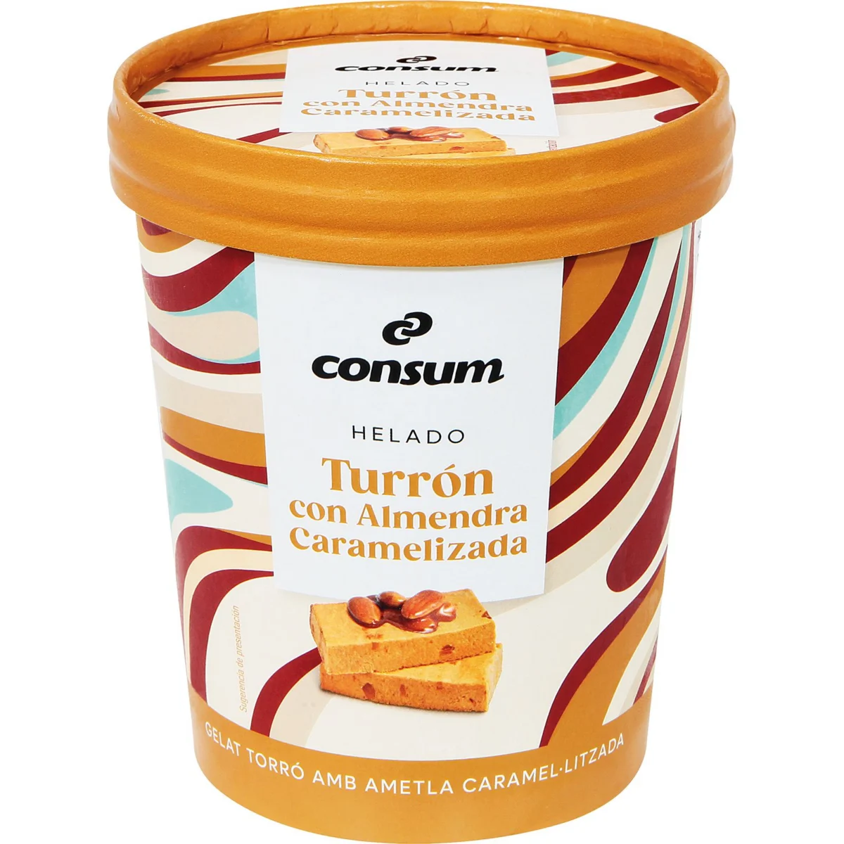 Мороженое с турроном Consum