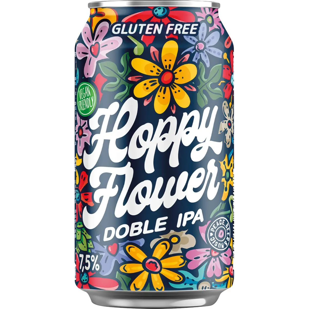 Hoppy Flower Double IPA beer can