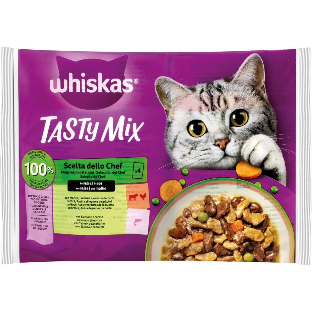 Bouchées Tasty Mix en sauce Sélection du chef Whiskas
