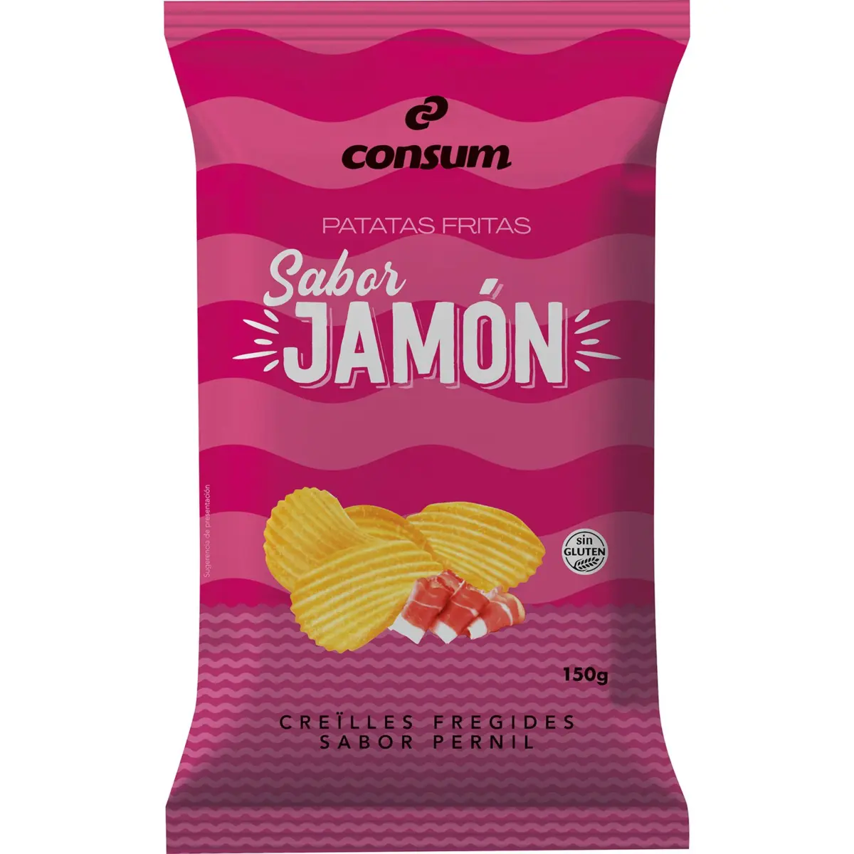 Patates sabor de pernil, bossa Consum