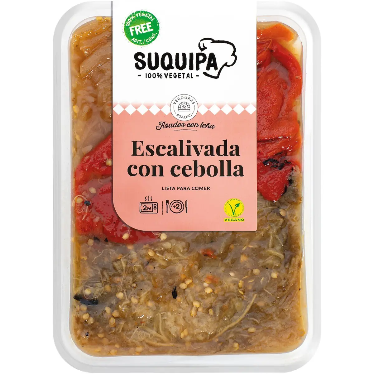 Escalivada with onion, tray Suquipa