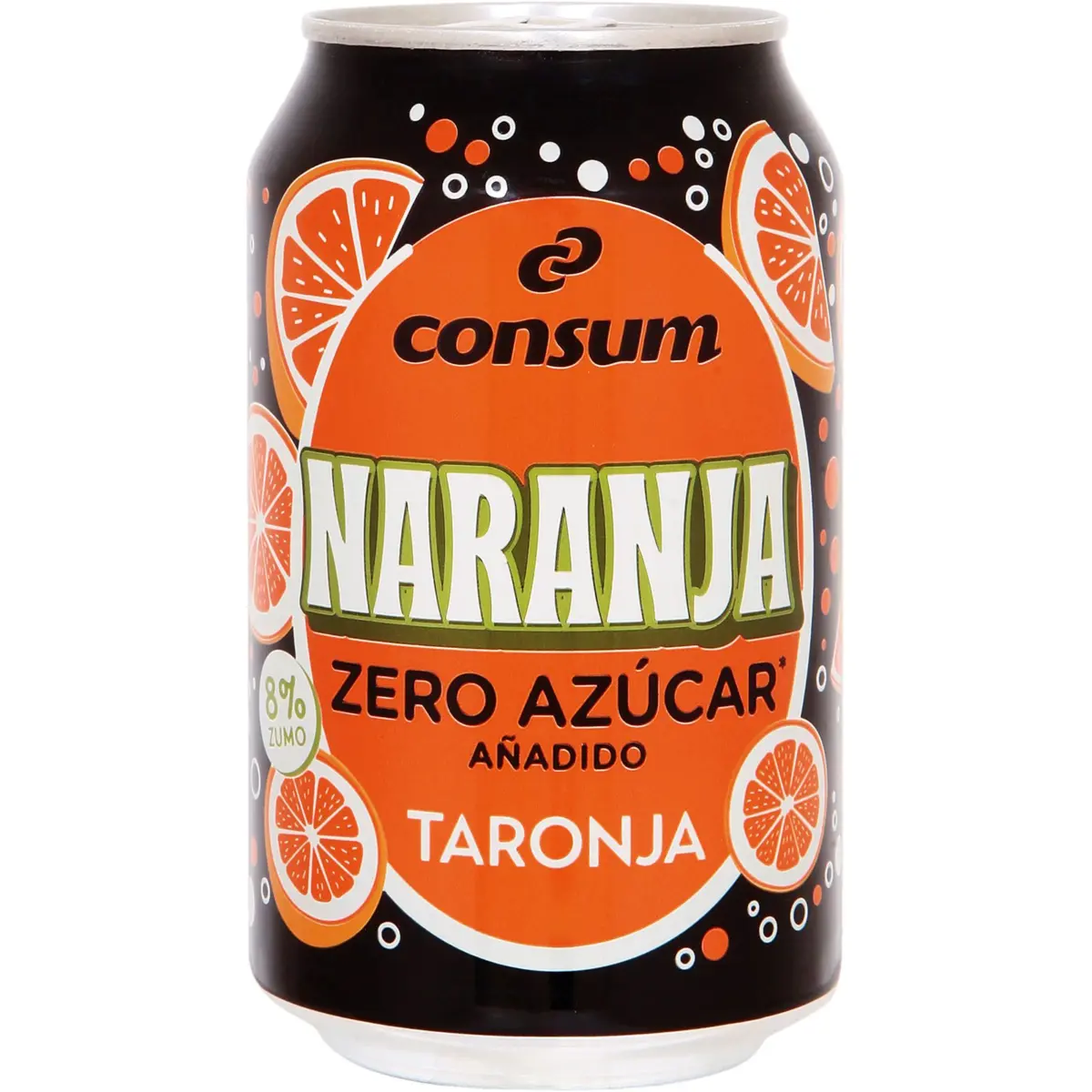 Consum Zero Orangenlimonade in der Dose