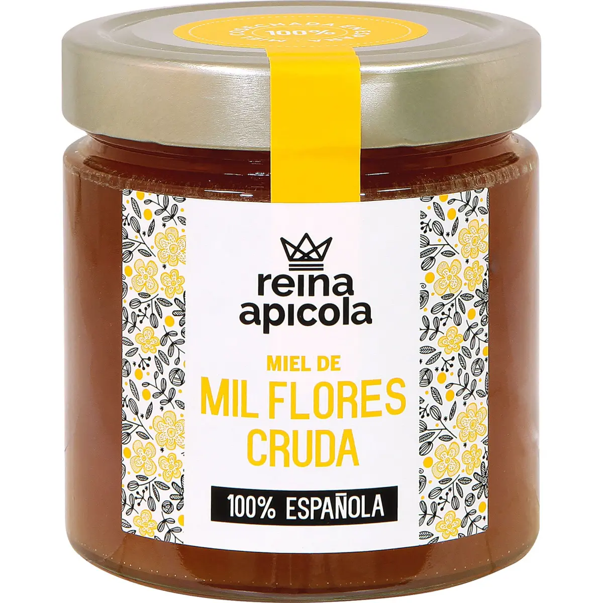 Raw multifloral honey jar R.apicola