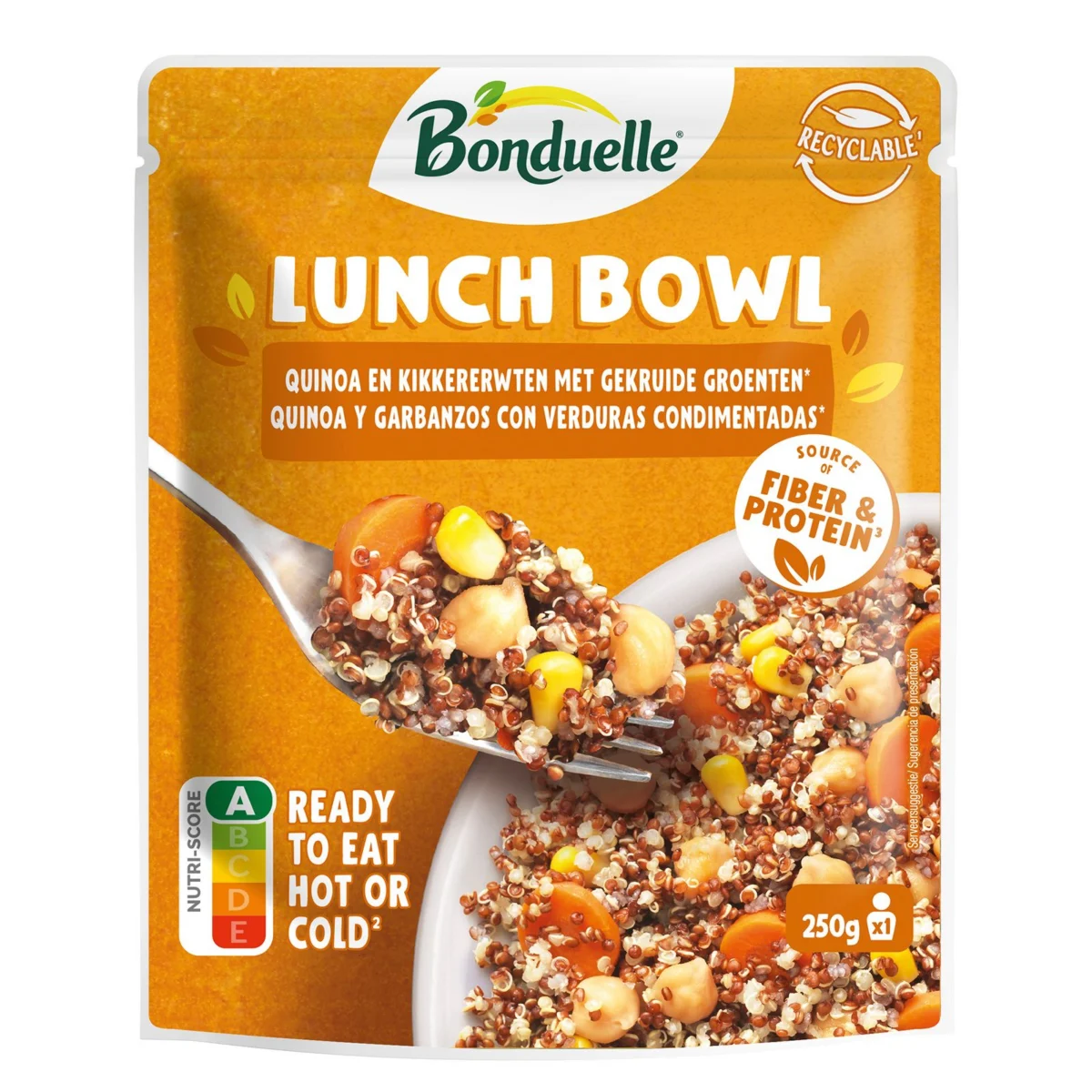 Carrot, chickpea, corn and quinoa Lunch Bowl Bonduelle