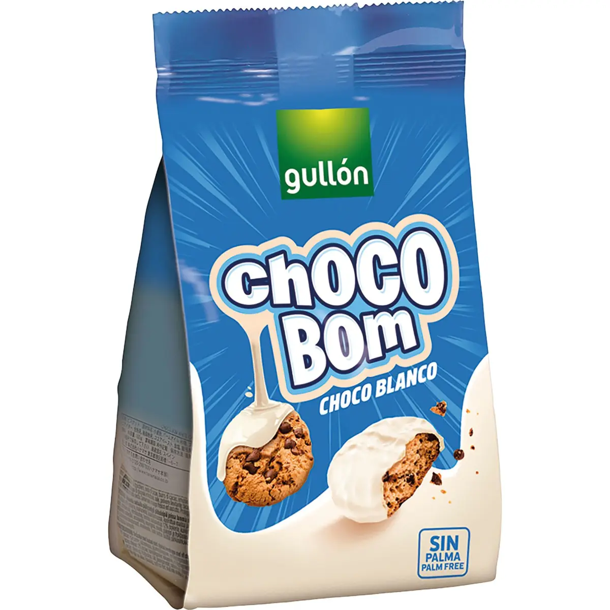 Galleta Choco Bom Bañada Choco Blanco Gullon