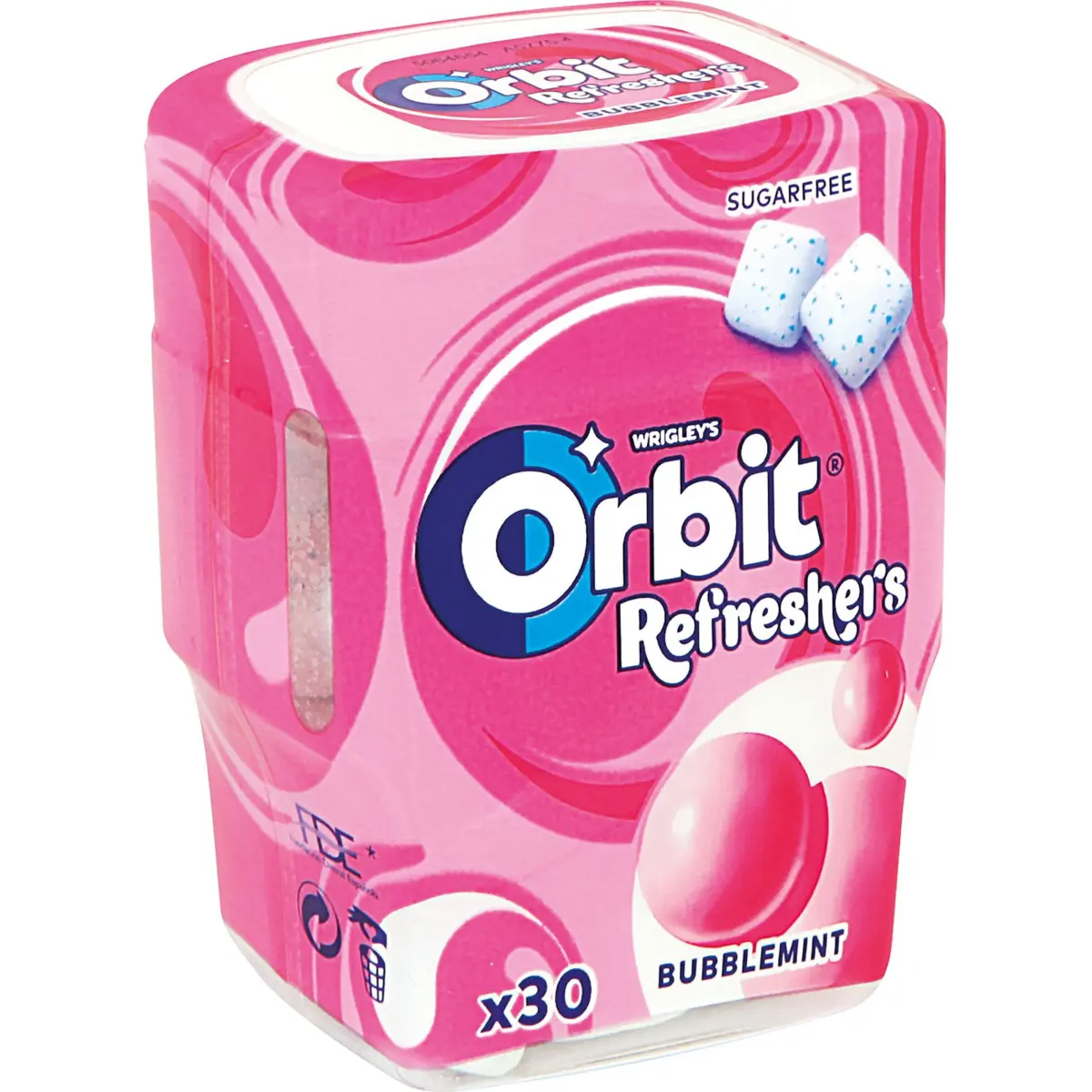 Chewing-gum dragéifié Refresh goût Bubblemint, boîte Orbit