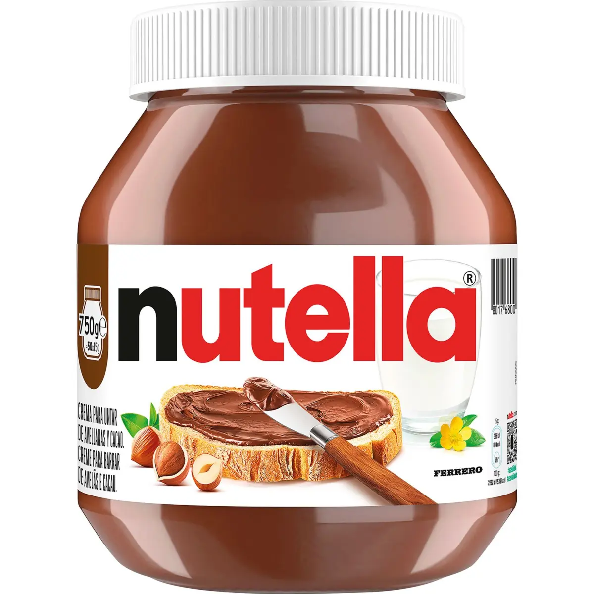 Паста з фундуком і какао Nutella, баночка