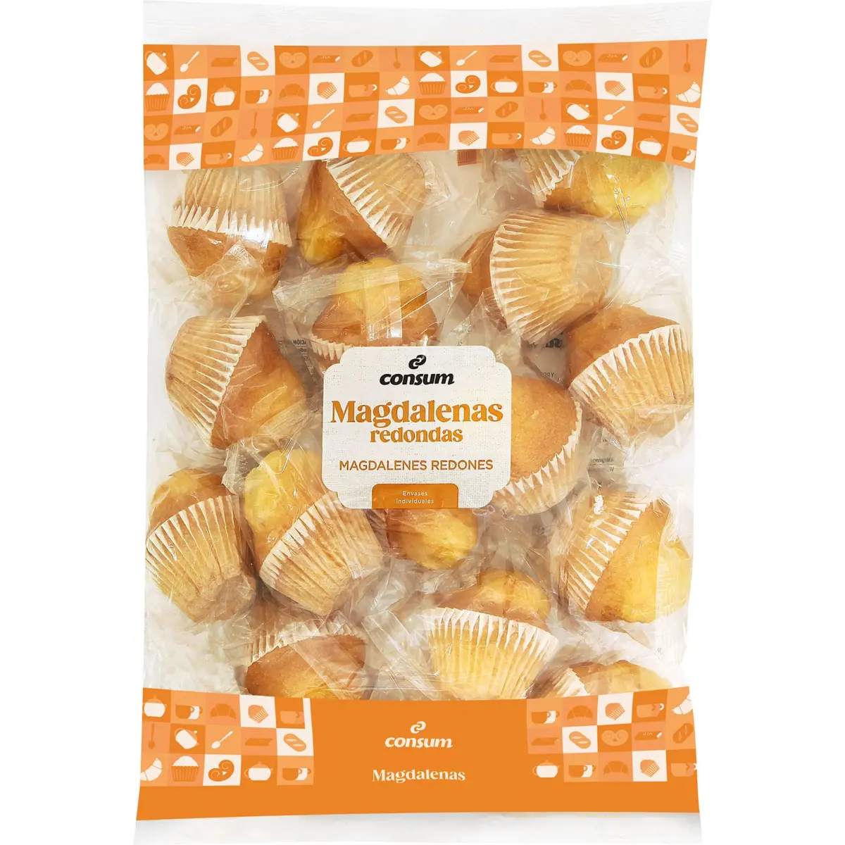 Madeleines rondes, sachet de 15 unités Consum