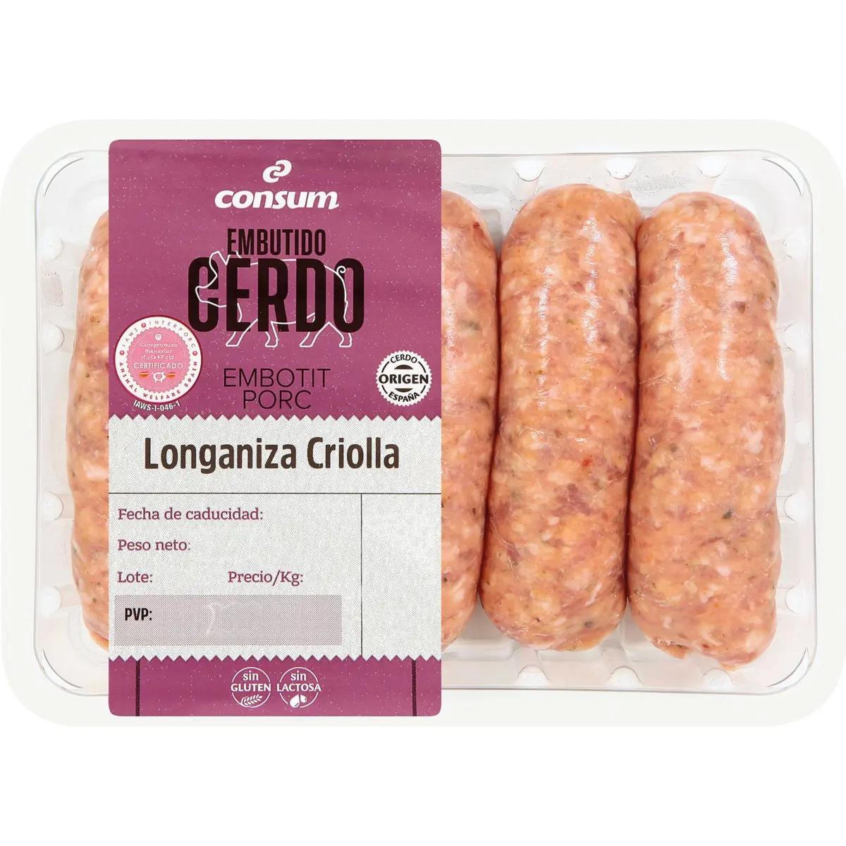 Креольська ковбаса лонганіса Consum