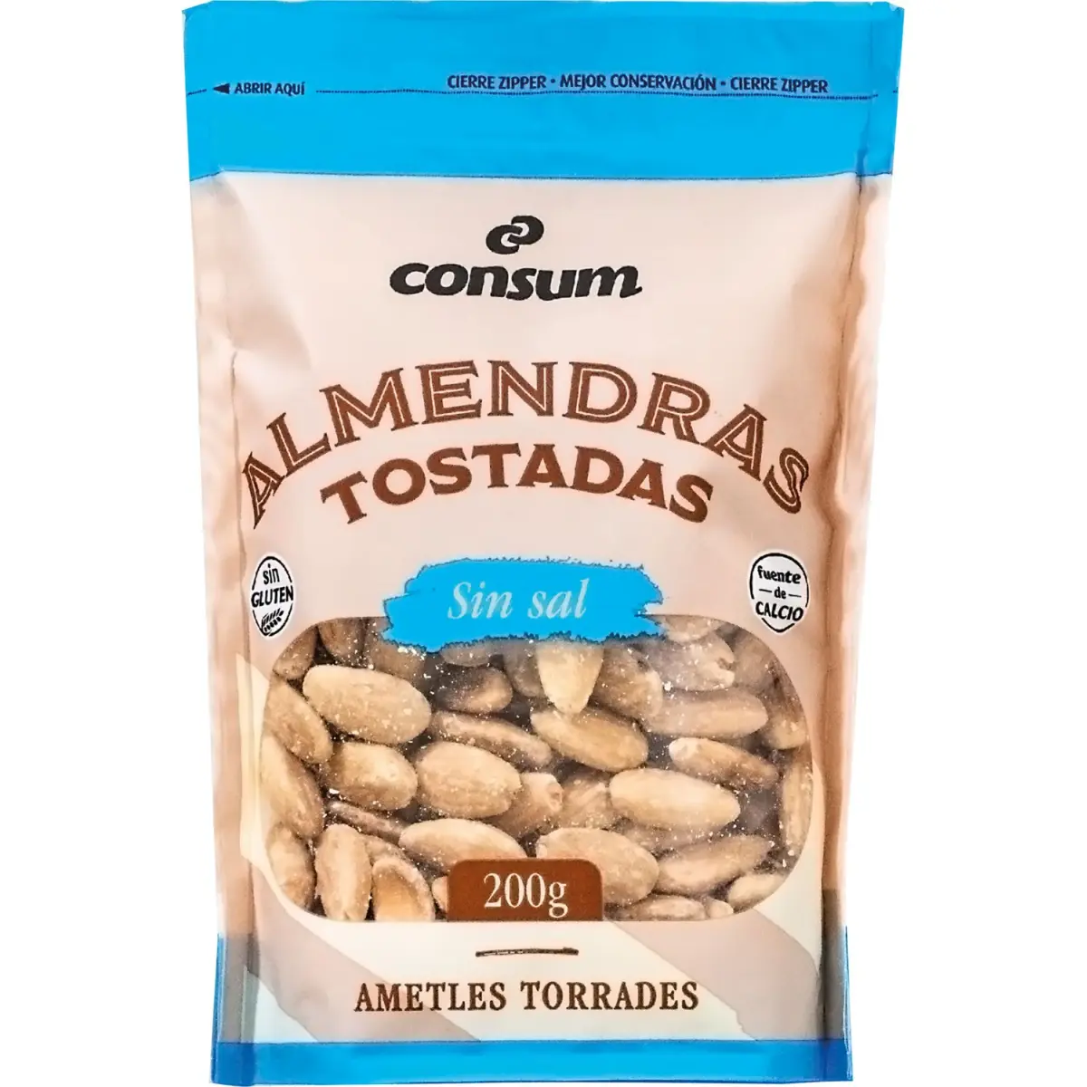 Ametlla repelada torrada sense sal Consum
