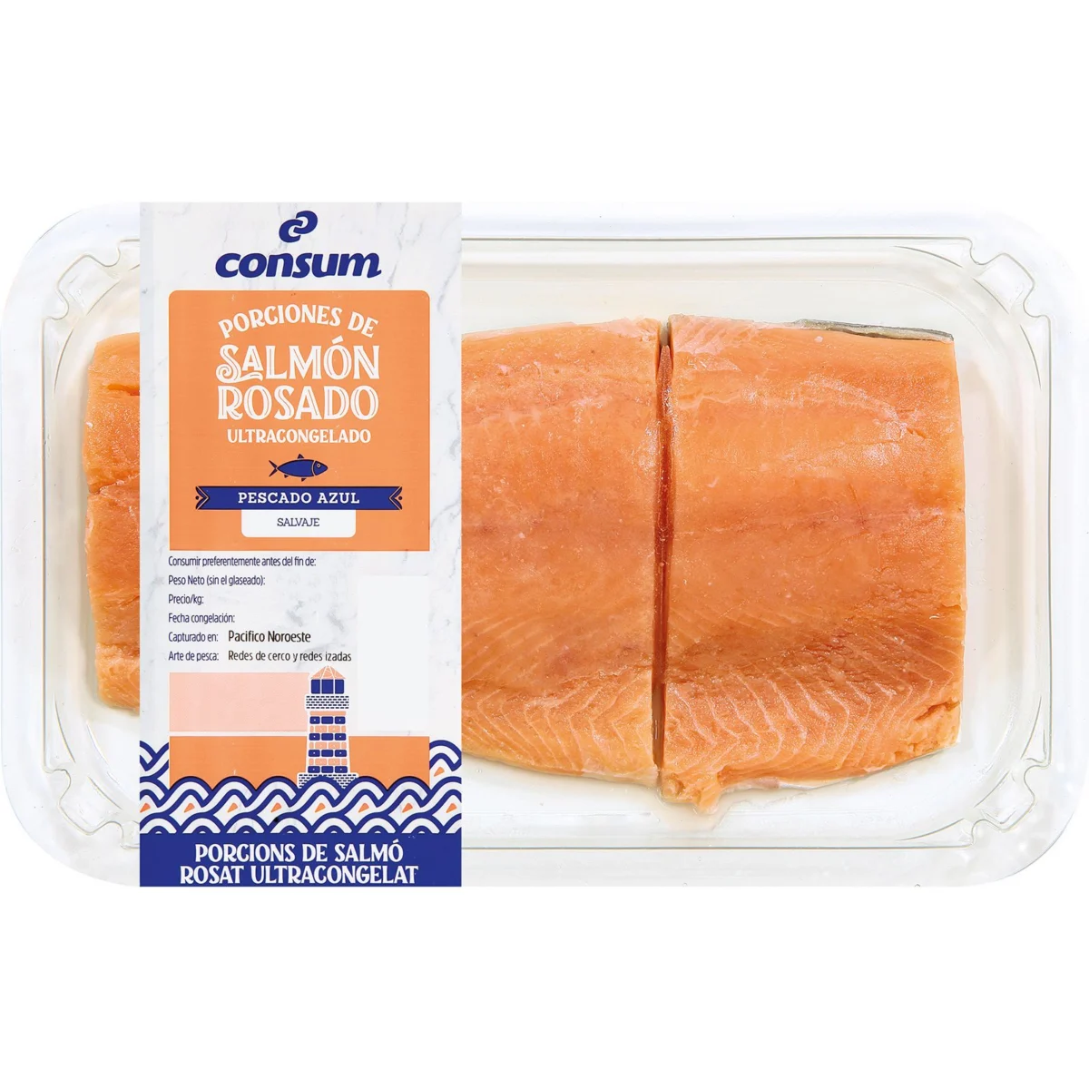 Portions de saumon rose Consum
