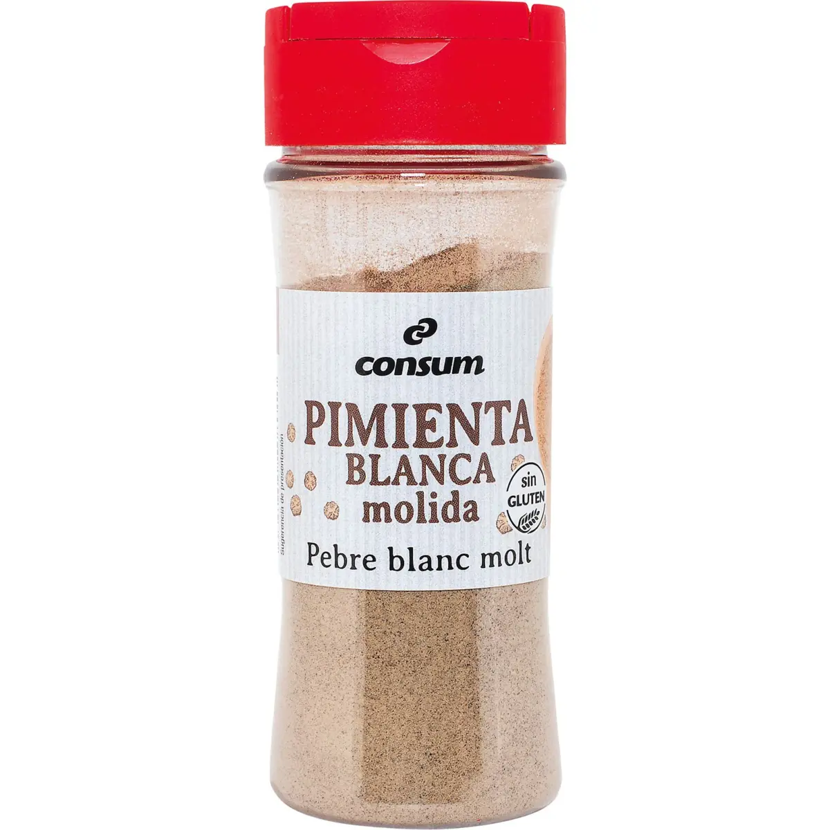 Gemahlener weißer Pfeffer Consum