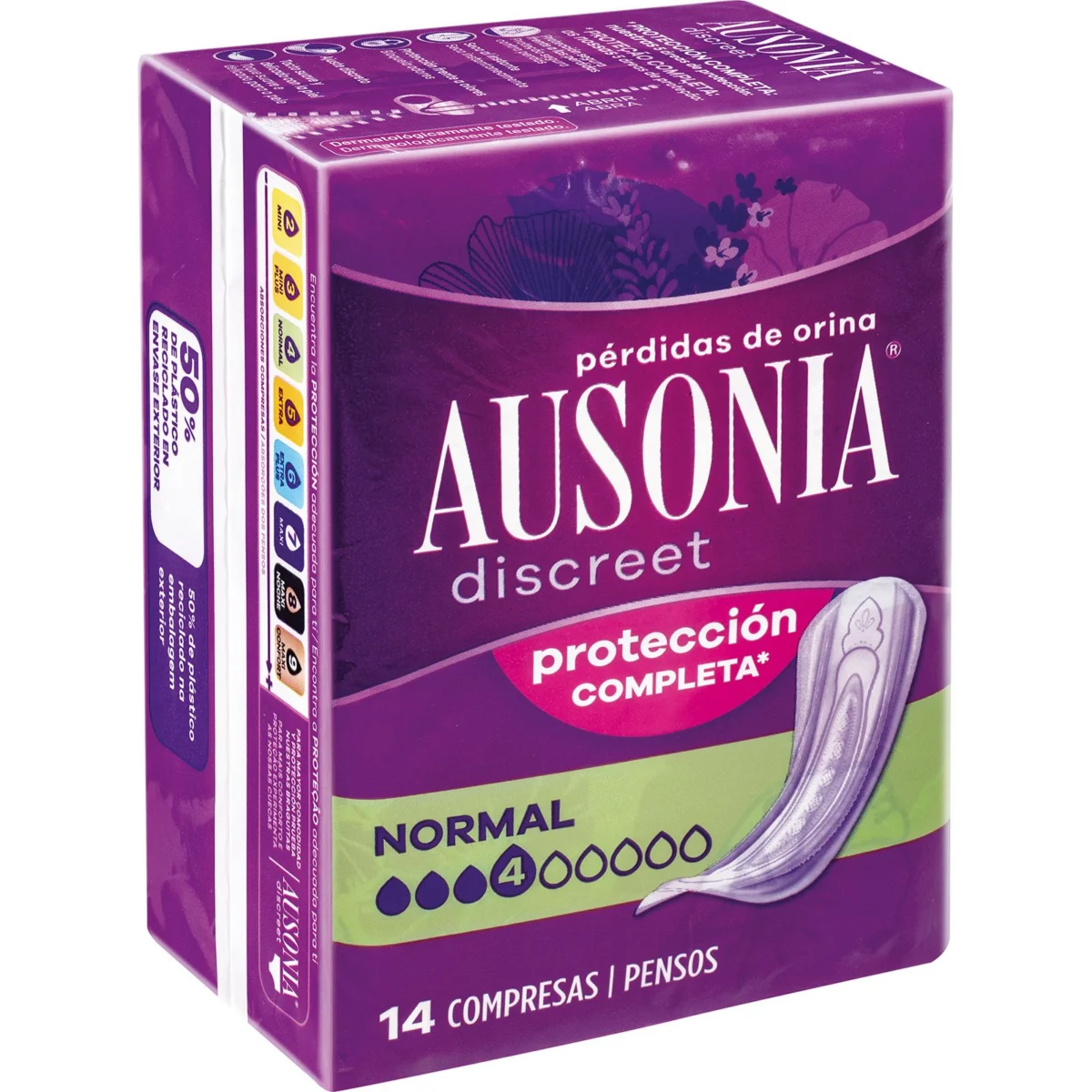 Compreses per a la incontinència Discreet Normal Ausonia