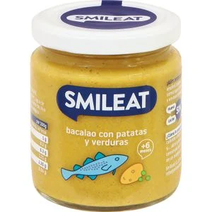 Kabeljau mit Kartoffeln und Gemüse, Gläschen Smileat