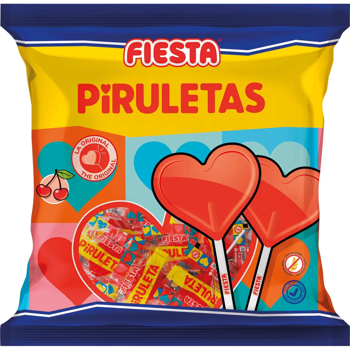 Herzlutscher mit Kirschgeschmack, Beutel Fiesta