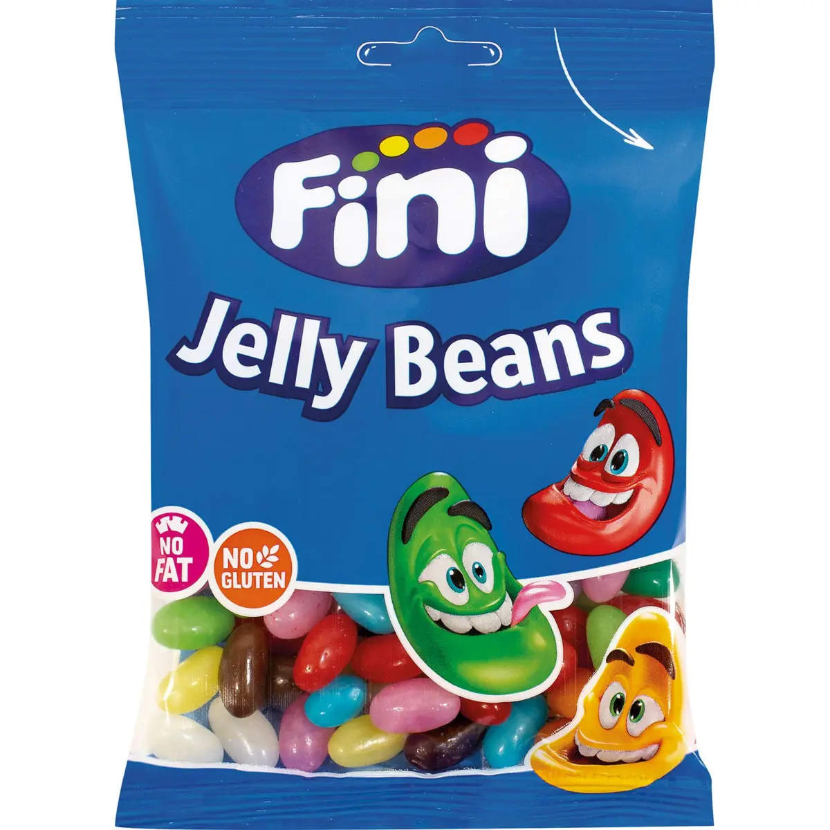 Jelly Beans aux différentes saveurs, sachet Fini