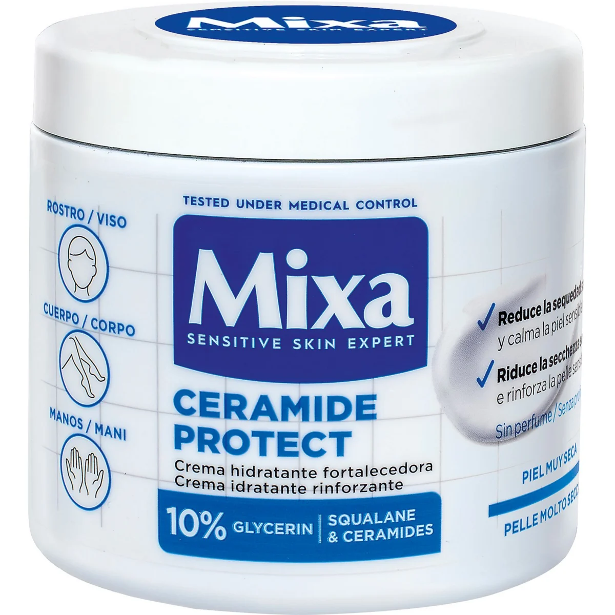 Crème Ceramide Protect pour peau très sèche Mixa