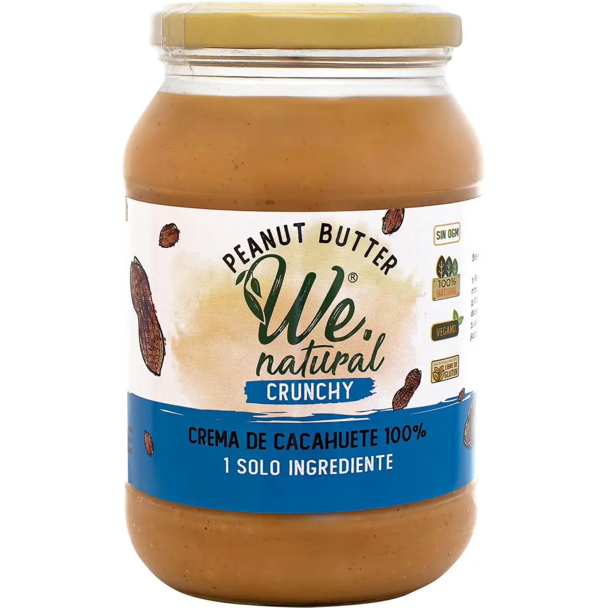 Хрустка арахісова паста 100% натуральна We Natural
