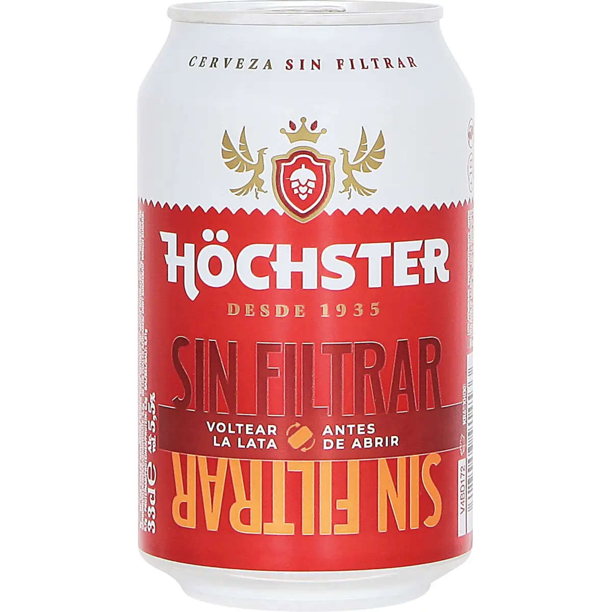 Ungefiltertes Bier von Hochster in der Dose