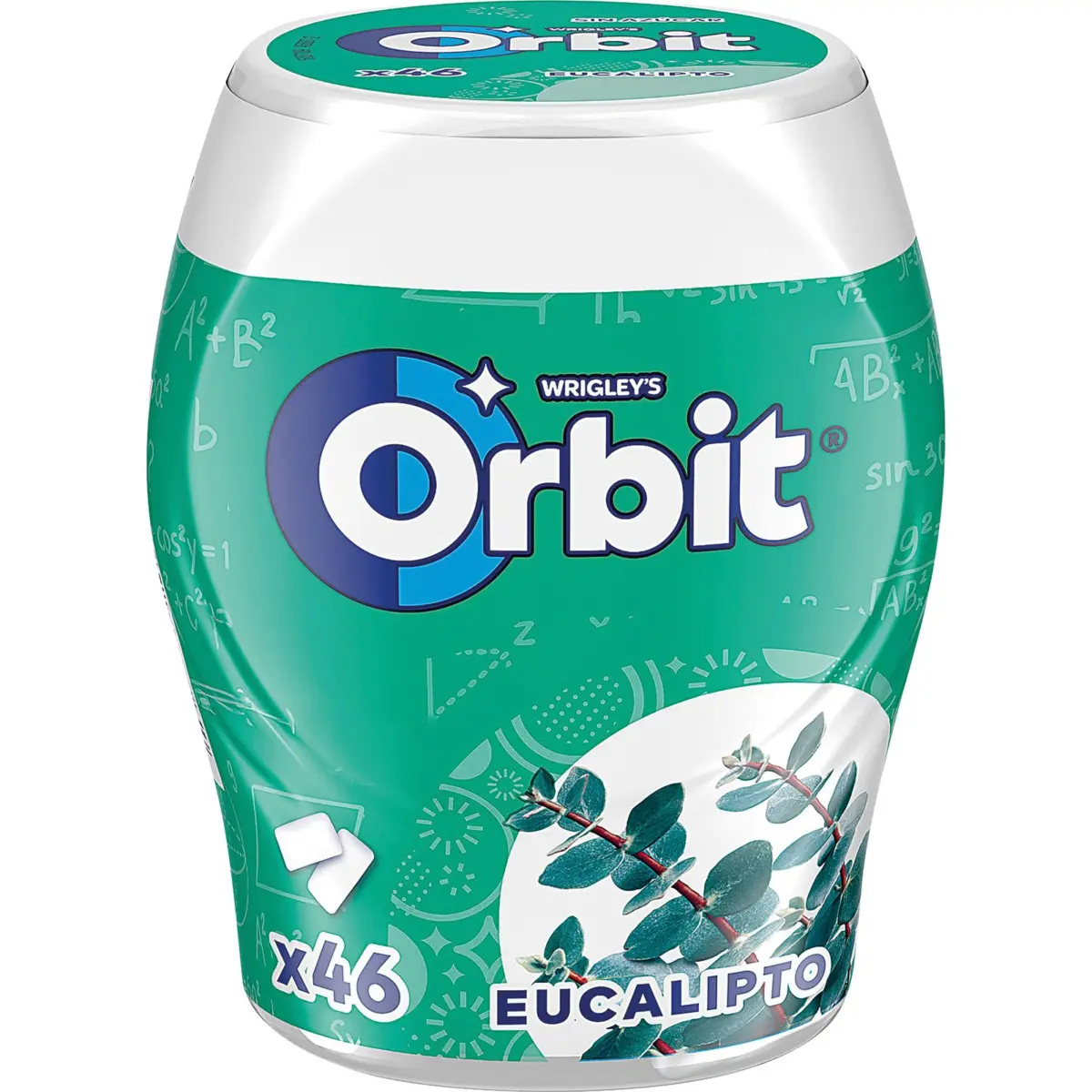 Жевательные драже со вкусом эвкалипта, банка Orbit